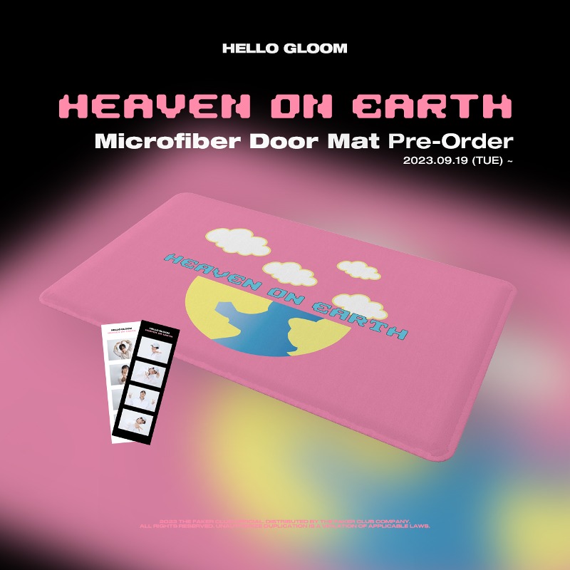 HELLO GLOOM  New Single [ Heaven On Earth ] Microfiber Door Mat